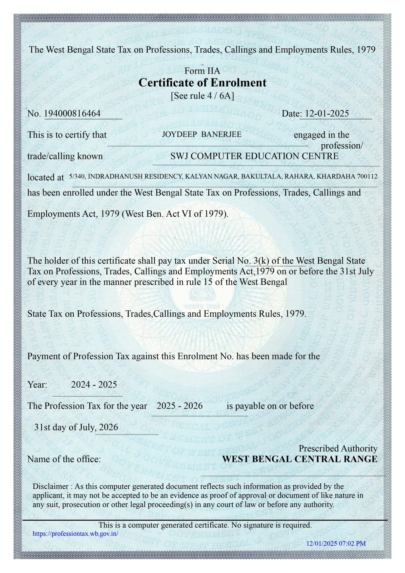Enrollment Certificate_page-0001